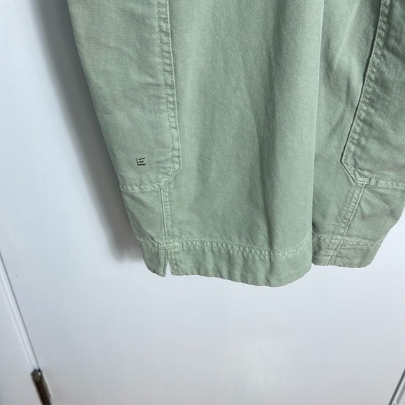 Everlane The Cross Back Apron Dress Eucalyptus Green Organic Cotton Medium - Picture 7 of 12